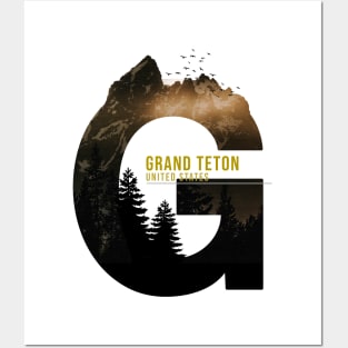 GRAND TETON Posters and Art